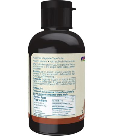 NOW Foods BetterStevia Hazelnut Zero-Calorie Liquid Sweetener Keto Friendly Suitable for Diabetics No Erythritol 60mL Hazelnut Cream 60 ml (Pack of 1) - Buy Online on GoSupps.com