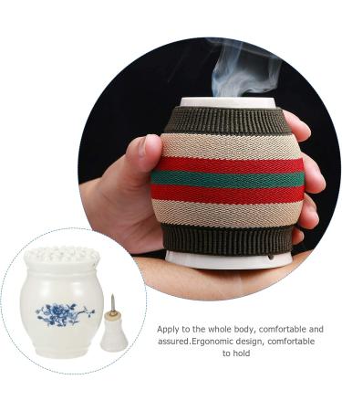 Buy Porcelain Moxibustion Device - Ceramic Moxa Warmer & Massage Cup Tool for Pain Relief - International Shipping Available - Buy Online on GoSupps.com