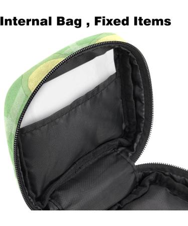 Menstrual Bag Zipper for Women & Girls - Avocado Green Tampon & Napkin Pouch - Buy Online on GoSupps.com