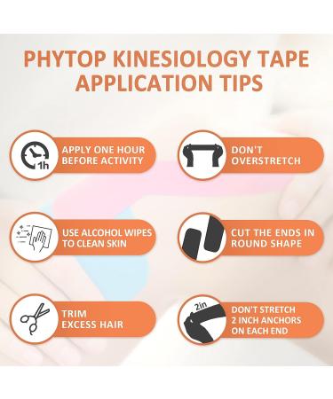 Kinesiology Tape Waterproof Sport Tape Athletic for Support & Protect Muscle Avoid Injury  2 in. x 115 ft Black Kinesiotape Uncut Roll - Buy Online on GoSupps.com