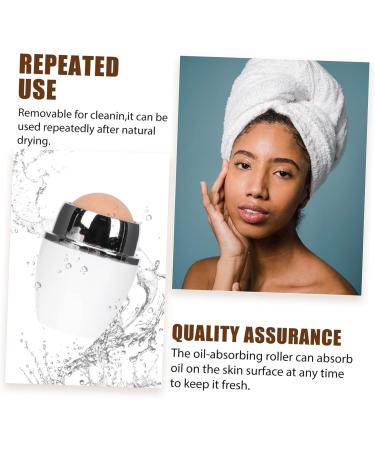 Angoily 1pc Facial Oil Absorbing Ball Facial Tool Washbasin Compact Oil Absorbing Tool Roller Oil Control White 1 count (Pack of 1) - Buy Online on GoSupps.com
