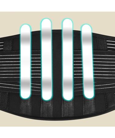 Decompression Self-Heating Magnetic Therapy Lumbar Waist Back Brace Massagers Support Orthopedic Belts For The Elderly With Lower Back Pain Spine Injury (Color : Black Size : M/Medium) M/Medium Black - Buy Online on GoSupps.com