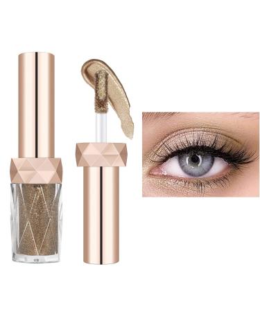 KDOWES Glitter Eyeshadow Easy to Remove Makeup and Drying  Waterproof Glitter Shimmer Sparkle Eye Stick  Long Lasting  Gift for Girls and Women (Champagne Gold)
