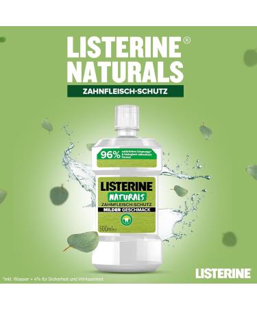 Buy Listerine Naturals Gum Protection 500 ml | Biodegradable Alcohol-Free Antibacterial Mouthwash for Healthy Gums - International Shipping Available - Buy Online on GoSupps.com