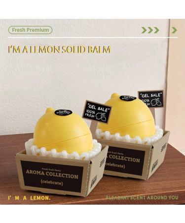 Solid Balm Solid Perfume 3D Strawberry Lemon Pear Apple Shaped Aromatherapy Portable Pocket Balm Perfume Perfect for Travel Use Natural Fragrance Parfum for Men and Women (4.2 Oz Lemon) 4.2 Ounce (Pack of 1) Lemon - Buy Online on GoSupps.com