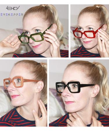 Shop Eyekeper 4 Pack Progressive Multifocus Reading Glasses - No Line Light Blocking for Women - 2.0x - Stylish Mixed Colors - Buy Online on GoSupps.com