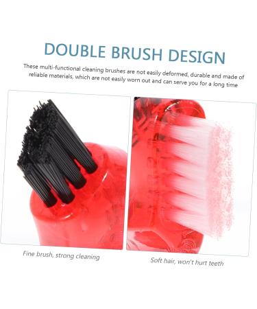 4-Piece Combined Sortable Brushes for Toothbrush Prosthesis Cleaning | Portable Mini Dual-Sided Oral Care Device - Ideal for Household Use - Buy Online on GoSupps.com