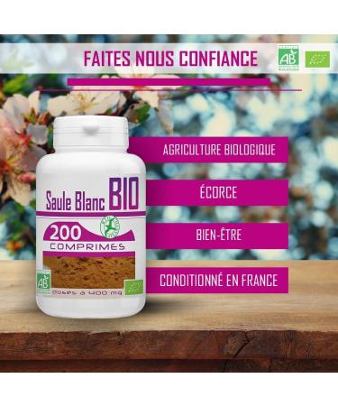 Organic White Willow - 400 mg - 200 Tablets - Buy Online on GoSupps.com