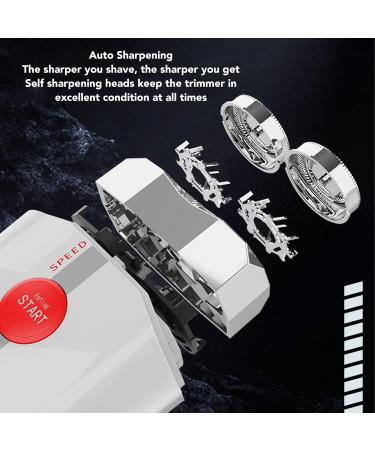 Premium Beard Trimmer - Zinc Alloy Double Head Portable & Washable Electric Razor for Men | Perfect for Travel & Grooming - Buy Online on GoSupps.com