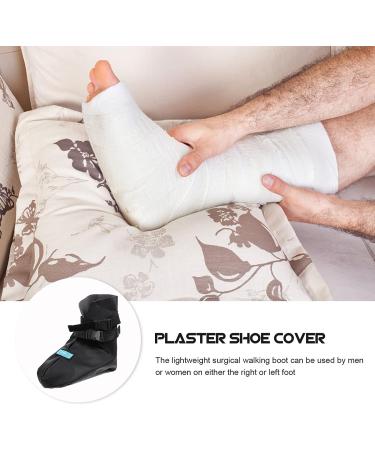 Gleavi Winter Foot Cast Sock - Plantar Fasciitis Relief, Walking Boot Shoe - Black, Large - Buy Online on GoSupps.com