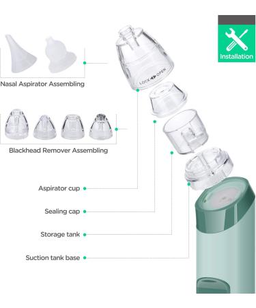 COCOBELA 2-in-1 Baby Nasal Aspirator & Blackhead Remover - USB Electric Nose Sucker with 3 Silicone Tips & 4 Probes - Buy Online on GoSupps.com
