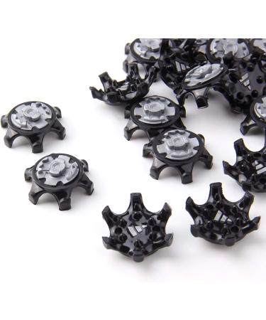 Sansheng Easy Change Golf Shoe Studs - 30pcs Anti-Skid Replacement Spikes (Black) - Buy Online on GoSupps.com