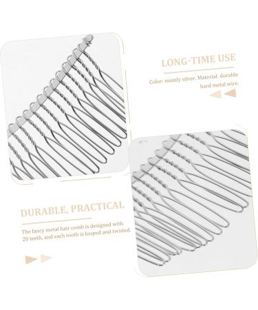 DRESSOOS 20 Metal Hair Comb Silver Wire Comb Hair Clip Combs Hair Comb Clips Metal Wire Hair Combs Teasing Combs for Women Hair Claw Clips for Women Hair Pin Women's Guangdong Iron Wire - Buy Online on GoSupps.com