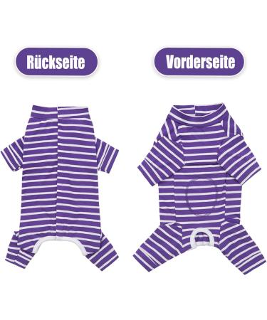 Axcimond Long-Sleeved Dog Body - Post-Op Wound Protection for Small & Medium Dogs | Anti-Leak Pajama Suit - Purple - Buy Online on GoSupps.com