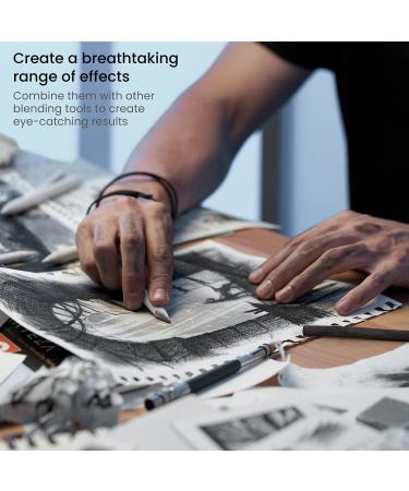 ARTEZA Willow Charcoal Sticks Set of 45 - Assorted Sketching Charcoal for Artists, Students, and Hobbyists - Buy Online on GoSupps.com