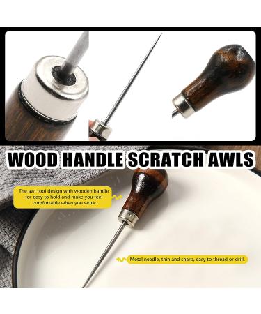 Mardatt 8Pcs Professional Leather Sewing Kit - Tracing Wheels, Pattern Notcher, Scratch Awl, Tailors Chalk, Measuring Tape - for Leather, Tailor, Paper, Cloth Sewing - Buy Online on GoSupps.com