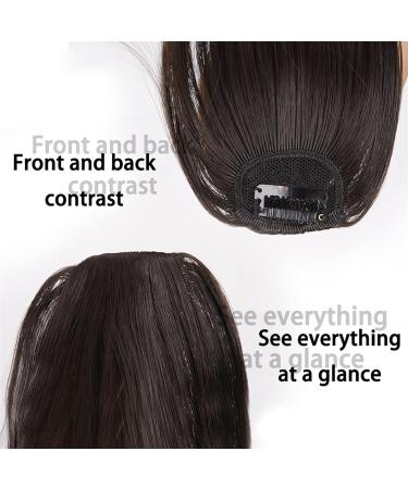 Bangs Hair Clip Hair Clip in Bangs Thick Flat Hairpieces Fringe Bangs Synthetic Fake Clip in Natural Neat Bangs Invisible one Piece Hair for Daily Wear Popular Cosplay Bangs Clip in Hair (Color : 2-3 2-30 - Buy Online on GoSupps.com
