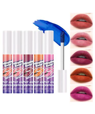 brooksnaji Lip color - Waterproof - Matte - Quick-drying - Peelable lip tint - Long-lasting - For shaping your lips - Non-sticky - Cup compatible