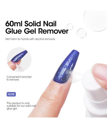 Buy Gellen Solid Gel Nail Glue & Remover Set | 60ml Nail Glue Remover + 15g Solid Gel for Press-On & Acrylic Nails | Best UV Lamp Glue for Durable Nail Tips - Buy Online on GoSupps.com