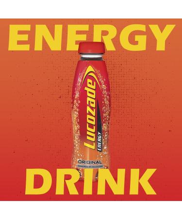Lucozade Energy Original 24x380ml Bottles - Sparkling Glucose Energy Drink - Made with Sugars & Sweeteners - Refreshing Flavor - Buy Online on GoSupps.com
