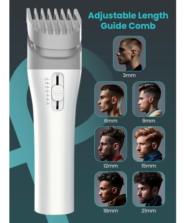 PRITECH Beard Trimmer - Adjustable Comb 3-12mm Cordless Hair Clipper & Grooming Tool for Men - USB Rechargeable Electric Trimmer for Beard Head Face & Body - Buy Online on GoSupps.com