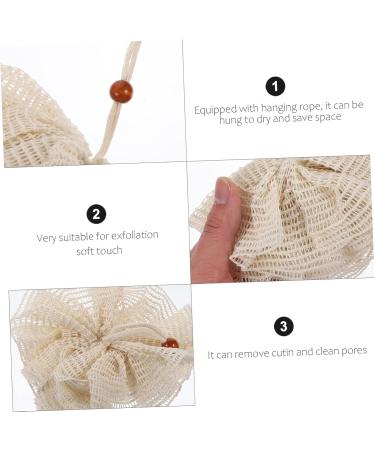 Angoily 2pcs Exfoliating Bath Sponge Loofah Ball Set - Foam Shower Scrubber & Strainer for Deep Cleansing - International Shipping Available - Buy Online on GoSupps.com