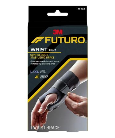 FUTURO Compression Stabilizing Wrist Brace  Breathable  Large/X-Large