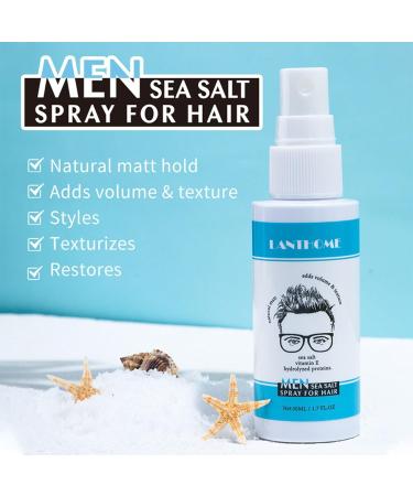 Men's Sea Salt Spray Quick Texturizing Hair Styling Volume Spray For Hair Men Natural Creates Waves And Textures With A Matt Finish Lifts And Texturizes Hair For A Beach Or Surfer Hair Style (1pc) - Buy Online on GoSupps.com