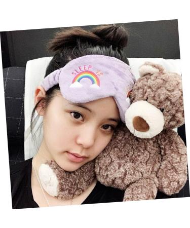 FRCOLOR 4pcs Rainbow Eye Masks & Headbands - Perfect Travel Blindfolds for Kids | Comfortable Sleep Eye Covers - Buy Online on GoSupps.com