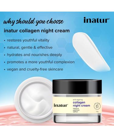 Collagen Night Cream 50g - Revitalize & Hydrate Skin | International Shipping Available - Buy Online on GoSupps.com