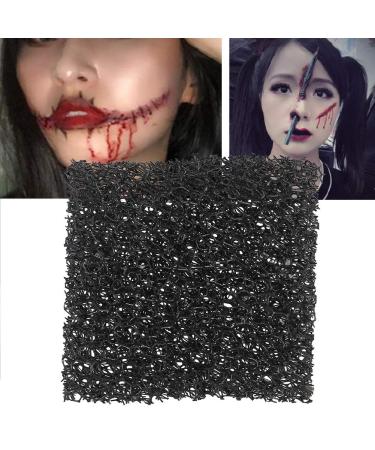 Sponge Halloween Makeup Sponge | Black Xmas Scar Wound Cosplay Art | Oversize Hole for Halloween Party - Buy Online on GoSupps.com