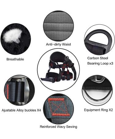 HeeJo Climbing  Safety Safe Seat Belt for Outdoor Tree Climbing  Outward Band Expanding Training Large Size Climbing Gear - Buy Online on GoSupps.com