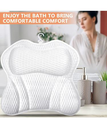 Purpledi Bath Cushions 4D Bath Cushion with 6 Suction Cups Non-Slip and Powerful for Spa Pillow Hot Tub Spa Home Neck Pil - Buy Online on GoSupps.com