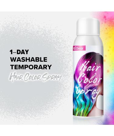 ONE-TIME USE White Hair Color Spray for Crazy Hair Day Christmas Party - Temporary Washable Cosplay Hair Dye 100ML - Buy Online on GoSupps.com