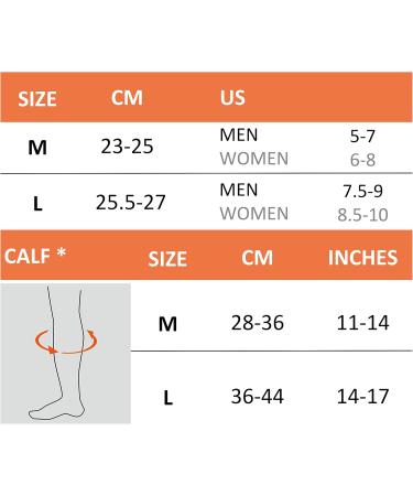 Cushioned Arch Support Knee High Compression Socks - 15-20mmHg for Plantar Fasciitis & Hiking - Easy-On/Easy-Off - Medium Black - International Shipping Available - Buy Online on GoSupps.com