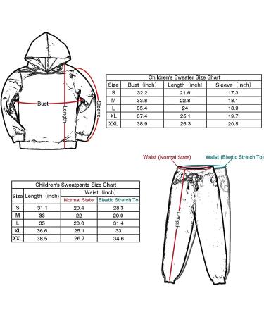 Kids 2 Piece Jogging Tracksuit Set in Pink and Black - Pullover Hoodie and Sweatpants for Boys and Girls - Buy Online on GoSupps.com