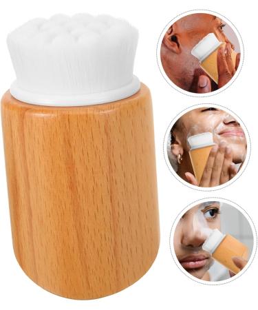 Angoily The Lazy exfoliating Brush Bath Brush washbasin Scrub Wood The face Clean Makeup Remover Brush Fiber Cleansing Brush Manual Cleaner Wooden face Brush face Cleaning Brush - Buy Online on GoSupps.com
