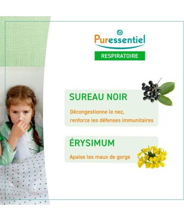 Puressentiel Respiratory Pure Acti Syrup for Children aged 3 Years Honey Erysimum and Elderberry Extracts Vitamin D3 Natural and Delicious Taste 125 ml - Buy Online on GoSupps.com