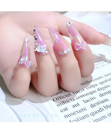 Shop 400 Pcs 3D Nail Art Charms - Heart Bear Butterfly & Bow Designs for DIY Nail Decoration - International Shipping Available - Buy Online on GoSupps.com