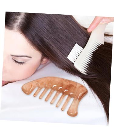 Magiclulu 4 Pieces Massage Comb Set - Afro-Kamm & Gua Sha Board for Neck Massage Hair Grooming and Relaxation | International Shipping Available - Buy Online on GoSupps.com