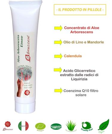 Aloe Arborescens Etnea hand cream 75 ml - Buy Online on GoSupps.com