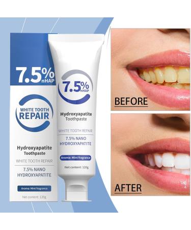 Hydroxyapatite Toothpaste 2 Pack for Enamel Protection Hydroxyapatite Toothpaste for Enamel Protection with Sweet Mint (SP-6/2 pcs) - Buy Online on GoSupps.com