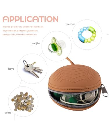 Silicone Pacifier Box Set - BPA-Free Storage for Baby - 2 Silicone & 2 Plastic Boxes - On-the-Go Gray Organizer - Buy Online on GoSupps.com