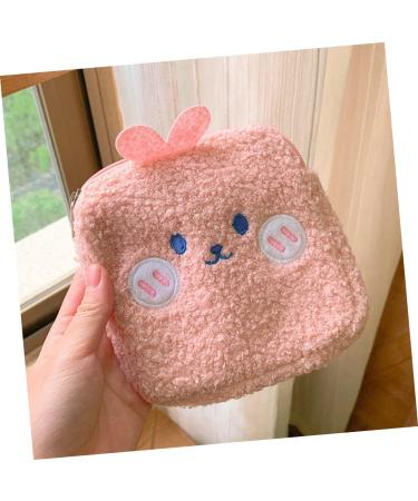 Cabilock Women's Mini Hygiene Bag - Plush Travel Bag for Menstrual Ties Diapers & Accessories | Fluffy Mint Handbag - Buy Online on GoSupps.com