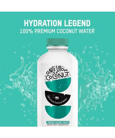 Once Upon a Coconut 100% Pure Coconut Water 1L - Low Calorie All-Natural Drink with Electrolytes - No Added Sugar or Sweeteners - Non-GMO - Gluten-Free - Pack of 12 (each 33.8 fl oz) 999.59 ml (Pack of 12) - Buy Online on GoSupps.com