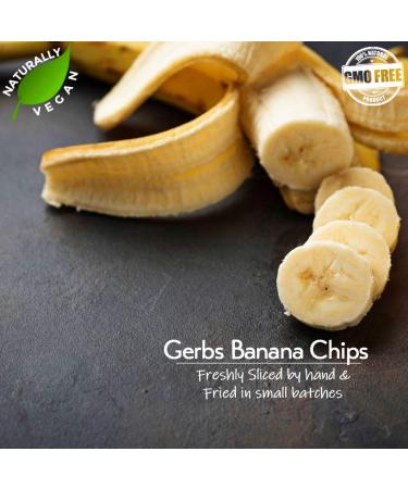 GERBS Sweetened Banana Chip Slices 14oz | Allergy-Friendly, Sulfur Dioxide Free | Rich in Potassium & Magnesium - Buy Online on GoSupps.com