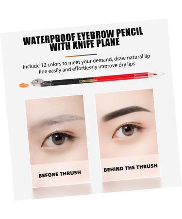 Beavorty Brow Pencil 24 pcs lip liner eyeliner eyebrow liner eyebrow pencil lip liner pen grey eyeliner lip plumper - Buy Online on GoSupps.com