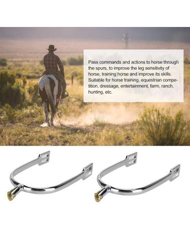Haowecib Horse Training Boot Spores - Zinclegation with Rotatable Copper Wheel for Competition Entertainment - Buy Online on GoSupps.com