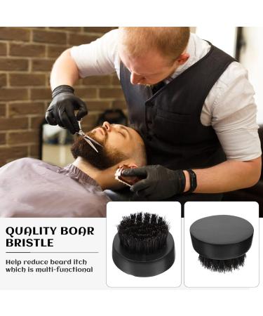 Frcolor 2-Pack Hairbrush with Natural Wild Boar Bristles | Wooden Round Beard Brush for Men | Smooth Hair & Beard Care - Buy Online on GoSupps.com