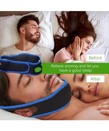 2023 Anti-Snoring Chin Strap - Effective Snoring Stopper | Professional Blue Snoring Equipment - Buy Online on GoSupps.com